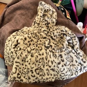 Darling “First Impressions” from Macy’s Little Girls Leopard Print Coat